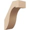 Ekena Millwork 5-inch W x 10-inch D x 14-inch H Del Monte Rough Cedar Woodgrain TimberThane Knee Brace, Primed BRCUR05X10X14DELRCPR - alternate 1